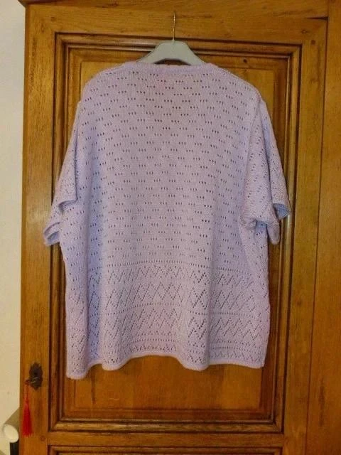New purple knit summer sweater size 52 by 'blanche porte' – photo 5